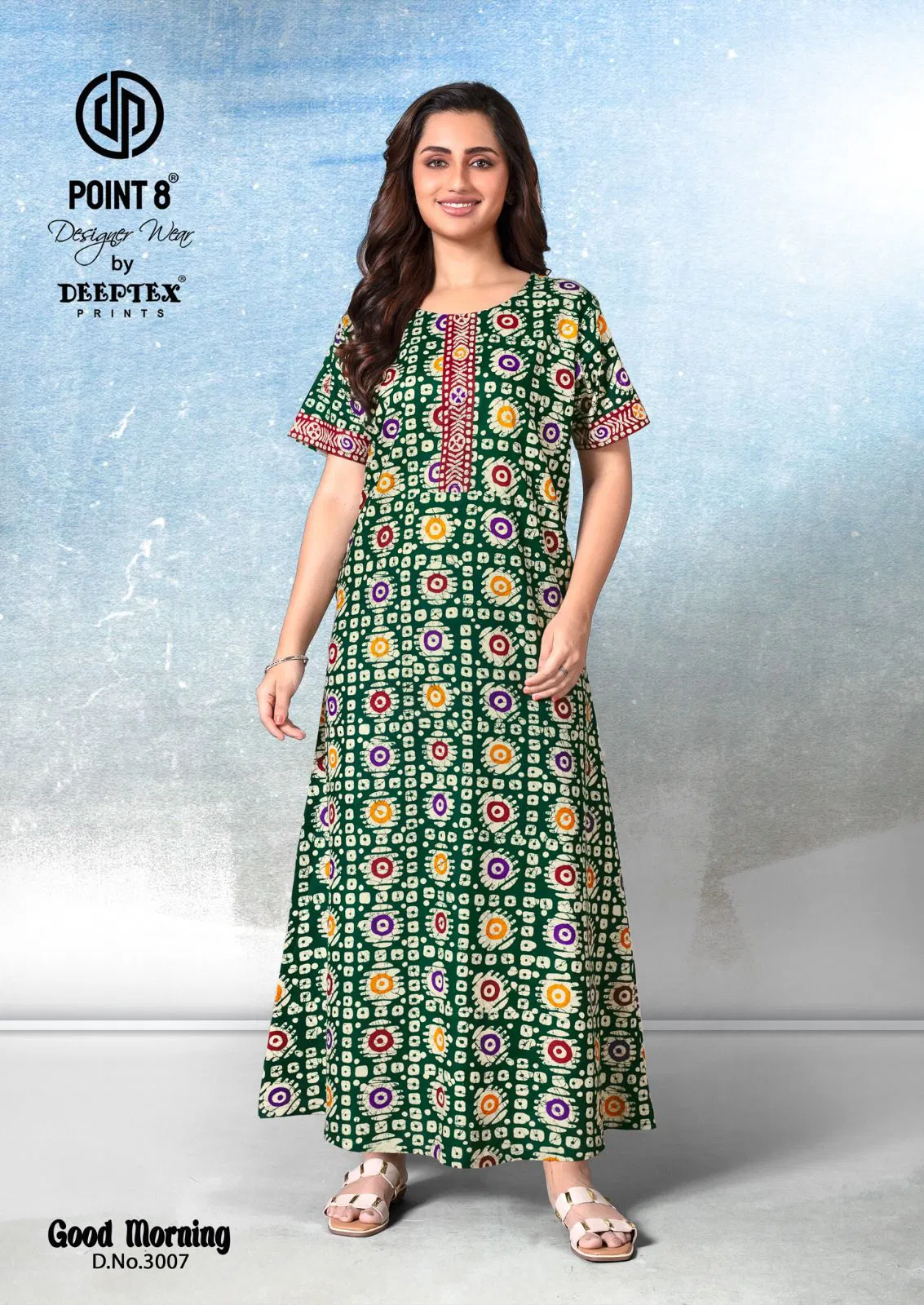 Good Morning Vol 3 By Deeptex Cotton Printed Wholesale Nighty Orders In India